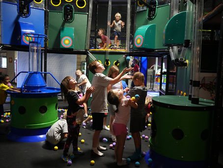 kids enjoying ballocity at the fun lab