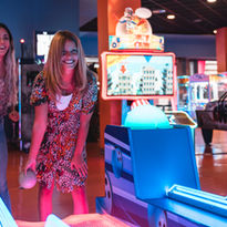 skee ball at the fun lab in blain mn