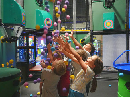 kids playing ballocity at the fun lab