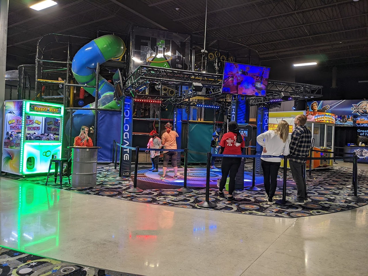 indoor play structure at the fun lab
